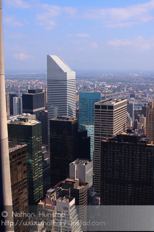 Looking east towards Brooklyn from the Rockefeller Center